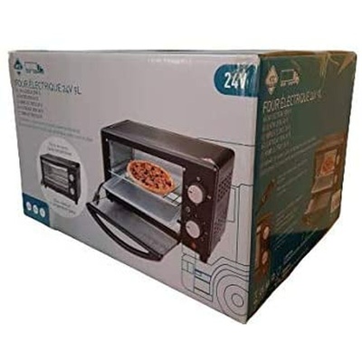 HTC 300W Compact Electric 24V Oven - Perfect for Truck Drivers, Campers & Road Warriors