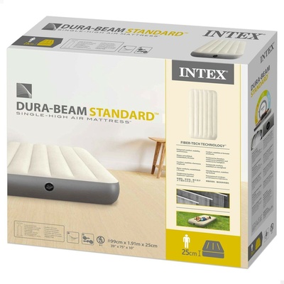 Intex 64101 Single-High Luchtbed 99x191x25 cm Grijs