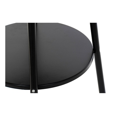 DKD Home Decor Portable Charcoal Barbecue with Wheels - Compact BBQ Grill 59x49.5x82cm - Black Steel Mobile Garden Grill