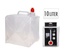 Redcliffs Collapsible Water Tank 10L White/Blue - Space-Saving Camping Water Container with Tap