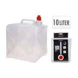Redcliffs Collapsible Water Tank 10L White/Blue - Space-Saving Camping Water Container with Tap