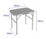Marbueno Folding Camping Table 60x25x45cm - Lightweight Aluminum Portable Table with Adjustable Height & Carry Handle