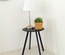 Pro Garden Metalen Tafel 40x49 cm Mat Donkergrijs