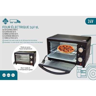 HTC 300W Compact Electric 24V Oven - Perfect for Truck Drivers, Campers & Road Warriors