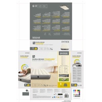 Intex 64101 Single-High Luchtbed 99x191x25 cm Grijs