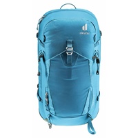 Deuter Trail Pro 33L Hiking Backpack - Blue/Green - Premium Multi-Day Trekking Pack with Airstripes Technology