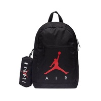 Jordan Air School Backpack 9B0503-023 Black - Premium Unisex School & Gym Bag with Pencil Case